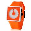 Unisex Wrist Watch Creative Two-Dot Dial Quartz Analog with Orange Silicone Band OEM UWWCTDDQAOSB Unisex Wrist Watch Creative Two-Dot Dial Quartz Analog with Orange Silicone Band OEM UWWCTDDQAOSB